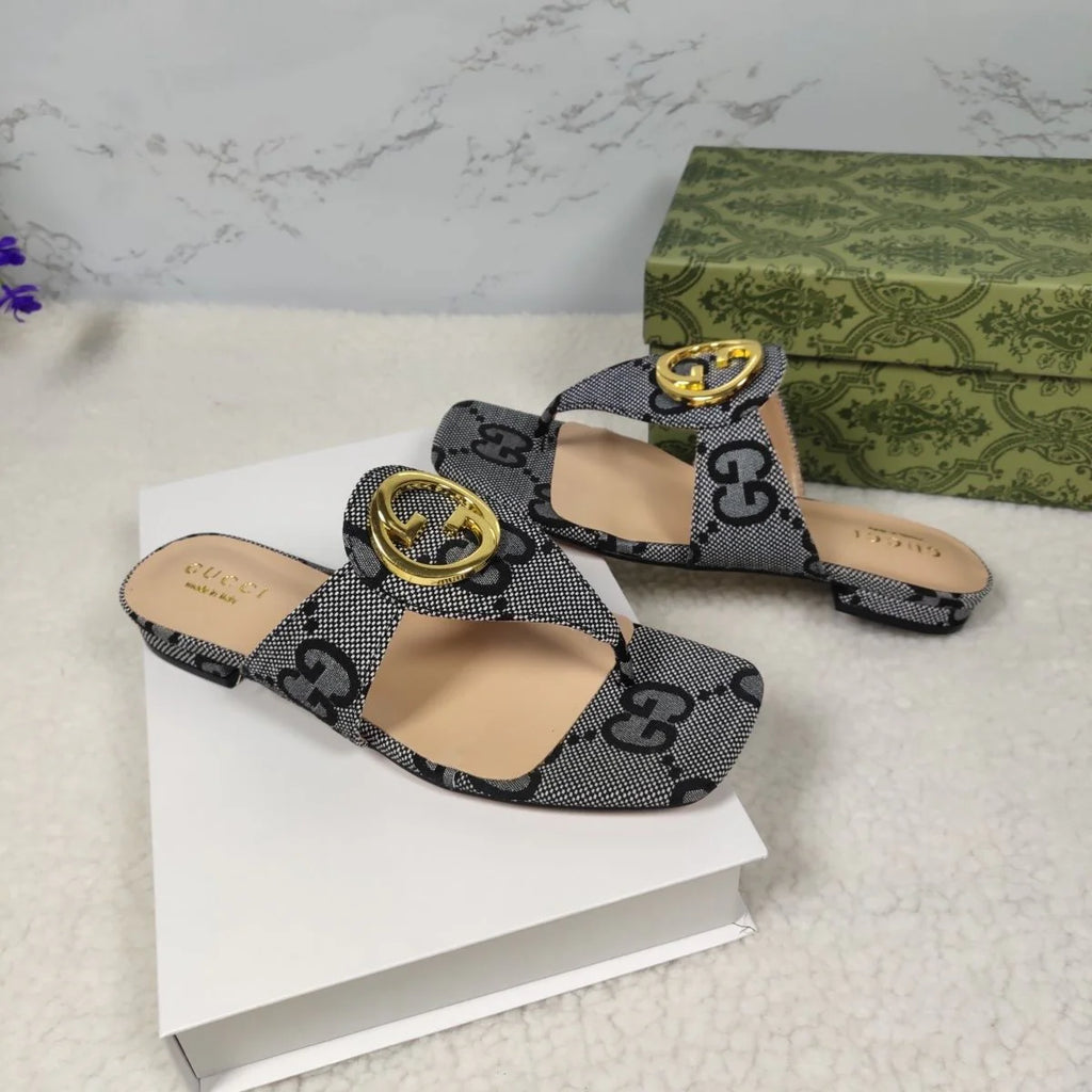 Fashion Trend Canvas Flat Heel Sandals 1024042621