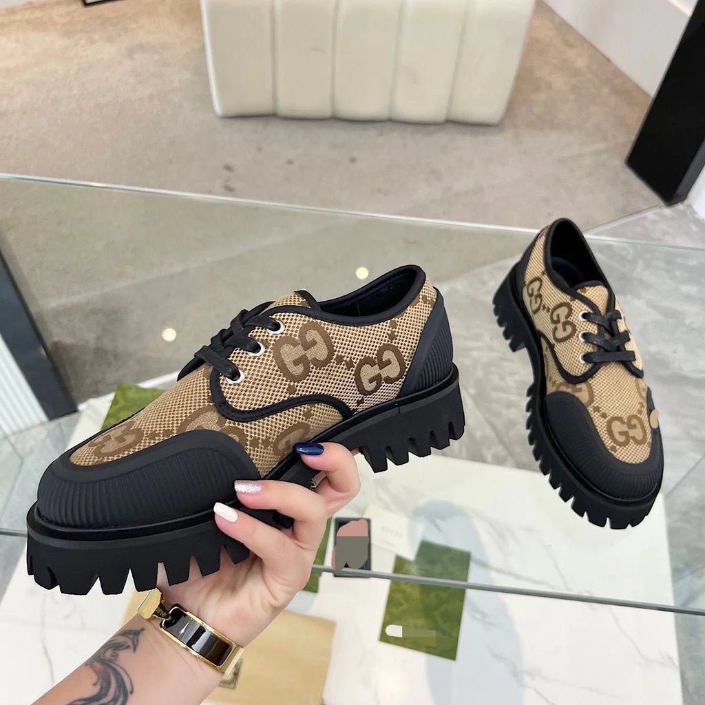 New Style Spliced Canvas Breathable Thick-soled Men's Shoes Casual Sneakers 1024030620