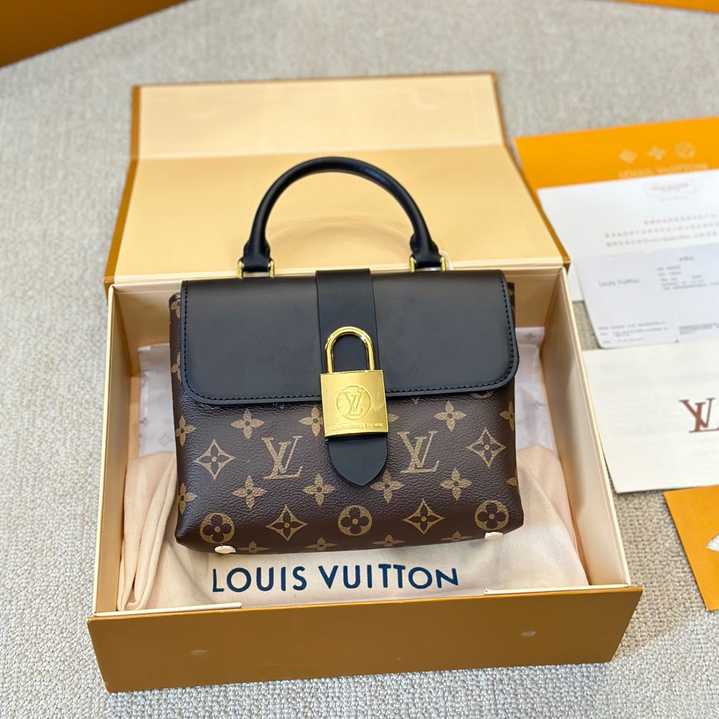 Gold Padlock Tote Bag 1824061102