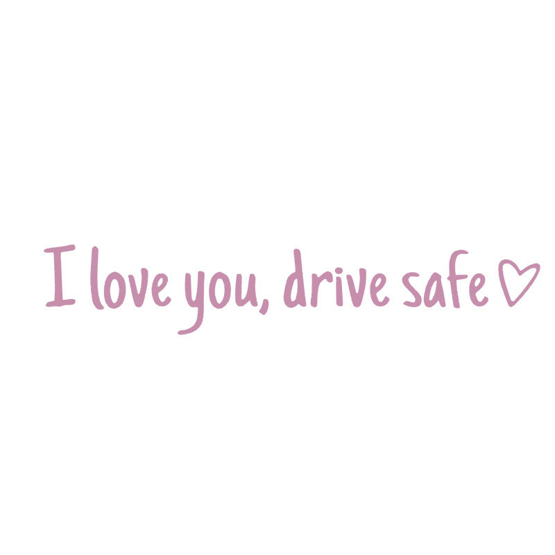 Rearview Mirror Vinyl Decal Reminder