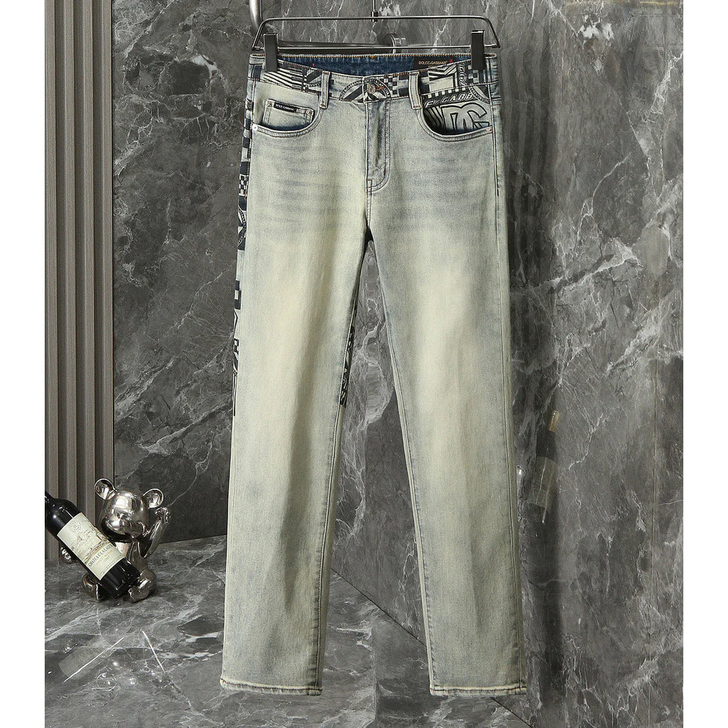 New Classic Printed Jeans for Men 1026062901