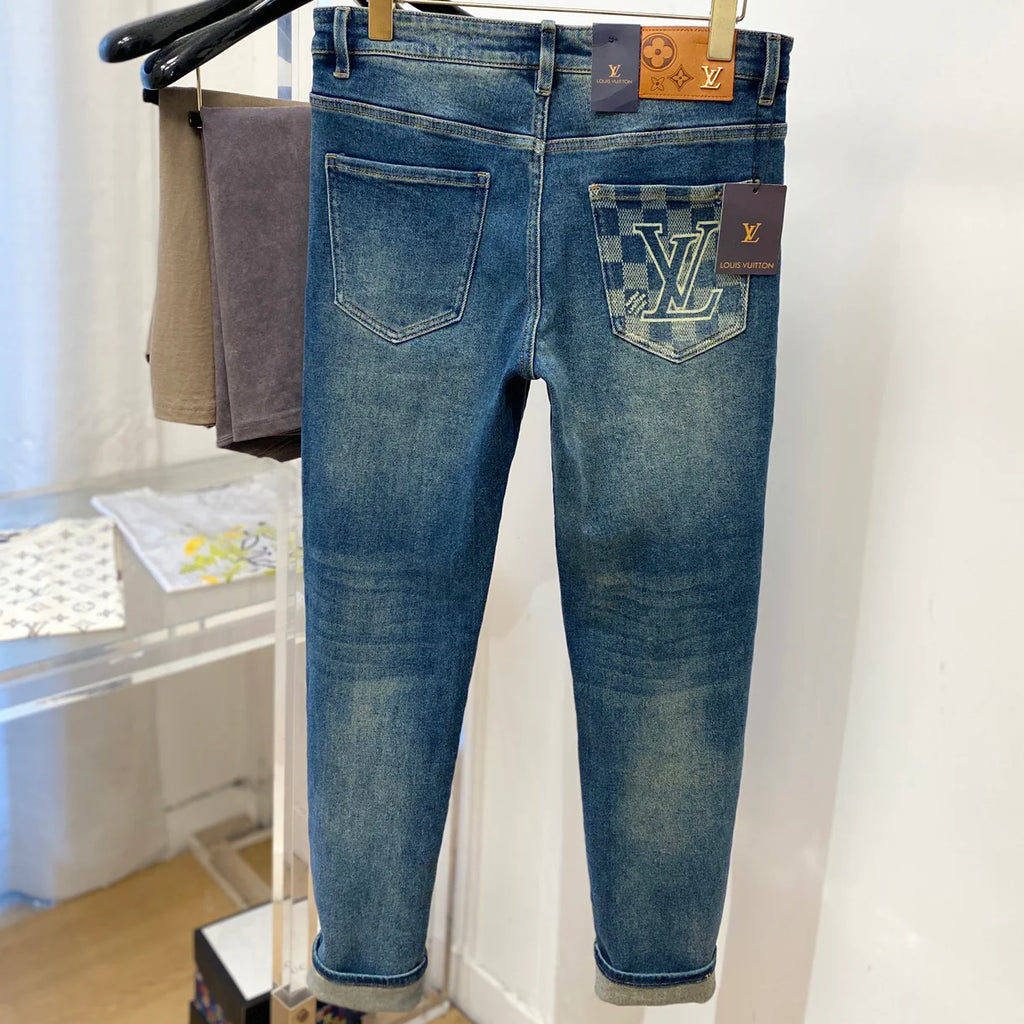 High-End Men’s Fitted Straight-Leg Jeans BS1026071502