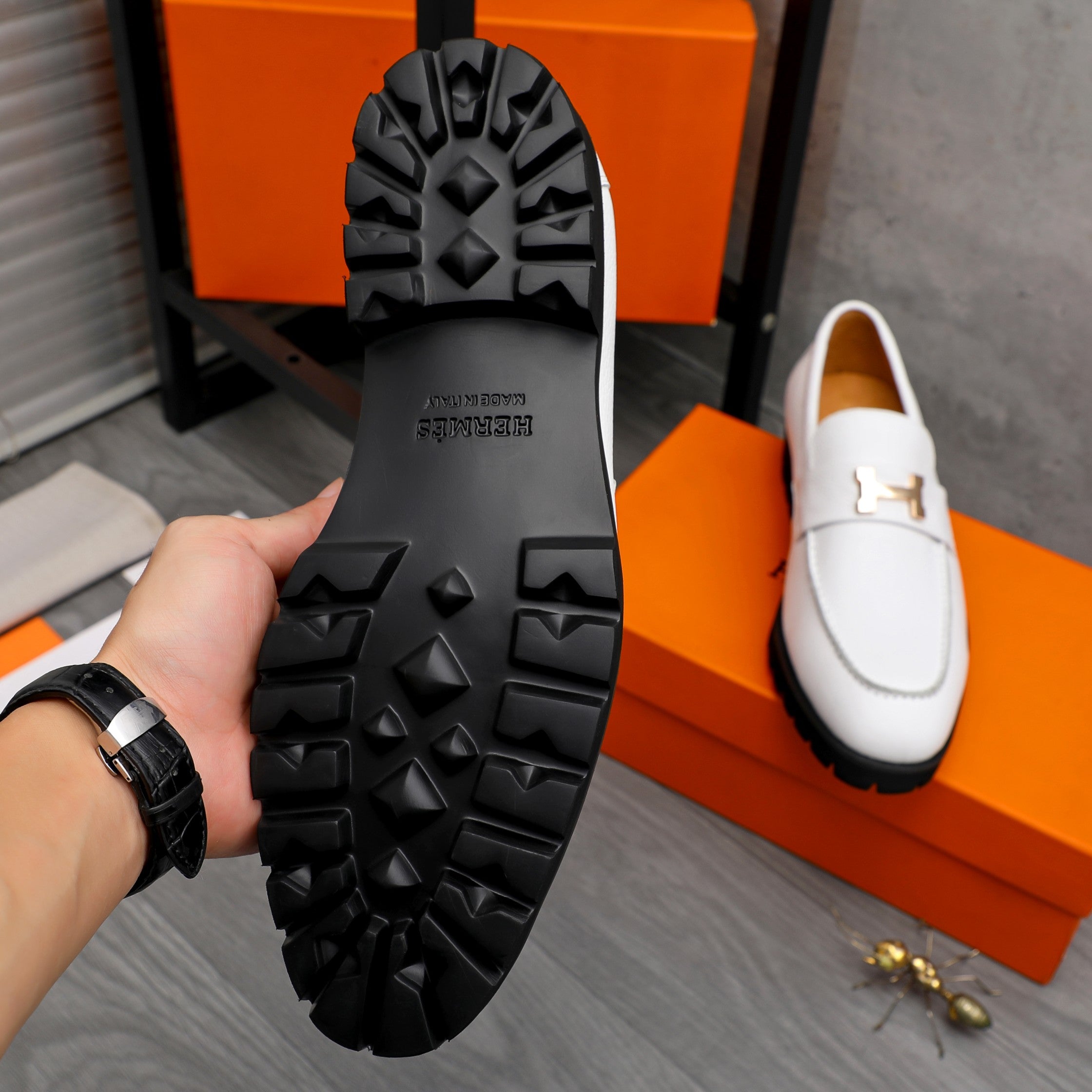 HM Business slip-on leather shoes 26070808