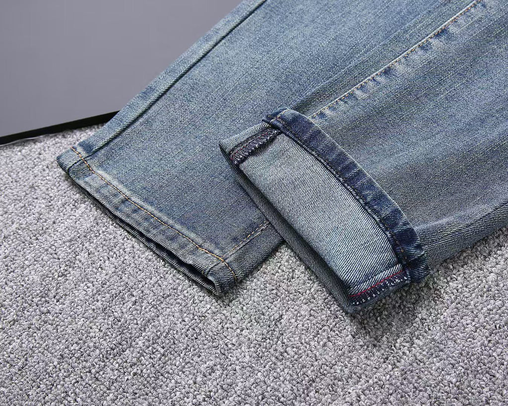 VV Men's classic printed denim jeans 26020415