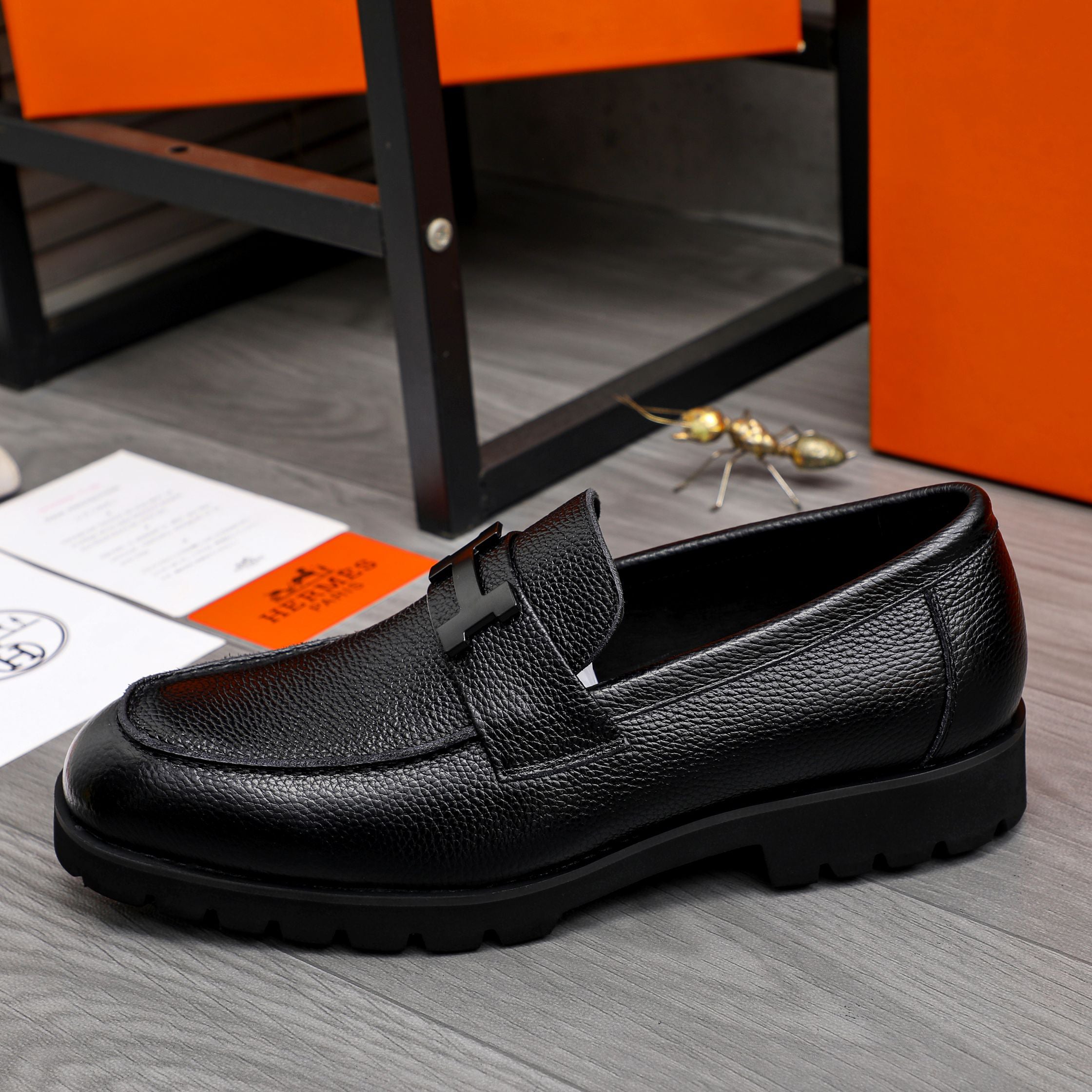 HM Business slip-on leather shoes 26070808