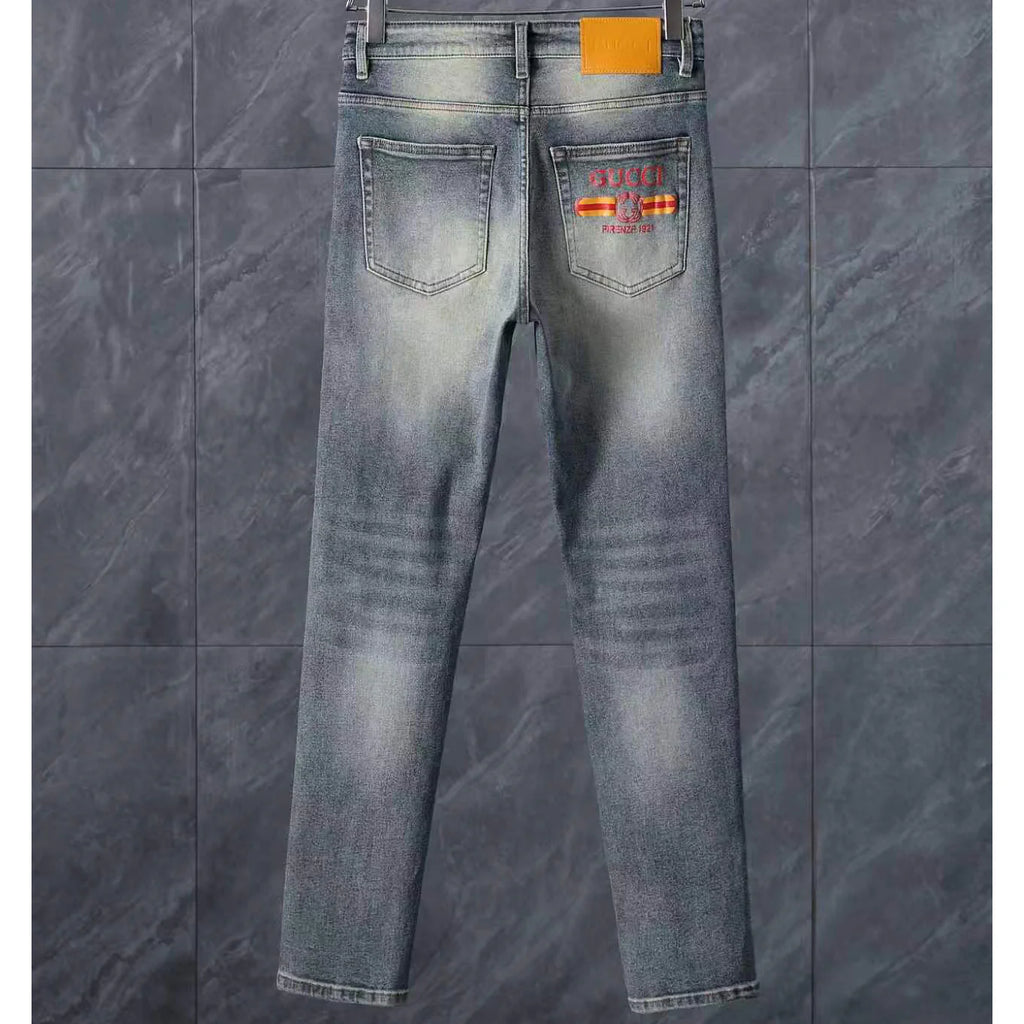 Men's Fashion Slim-Fit Straight-Leg Jeans 1026062913