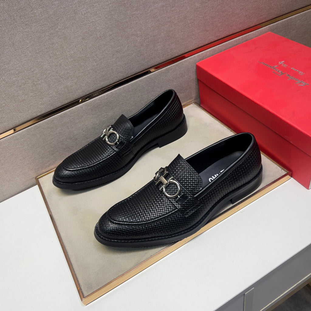 Fegm Men's casual formal leather shoes 26031007