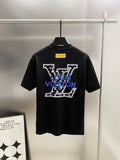 VV Printed logo embroidered crew neck short-sleeved T-shirt 26032603
