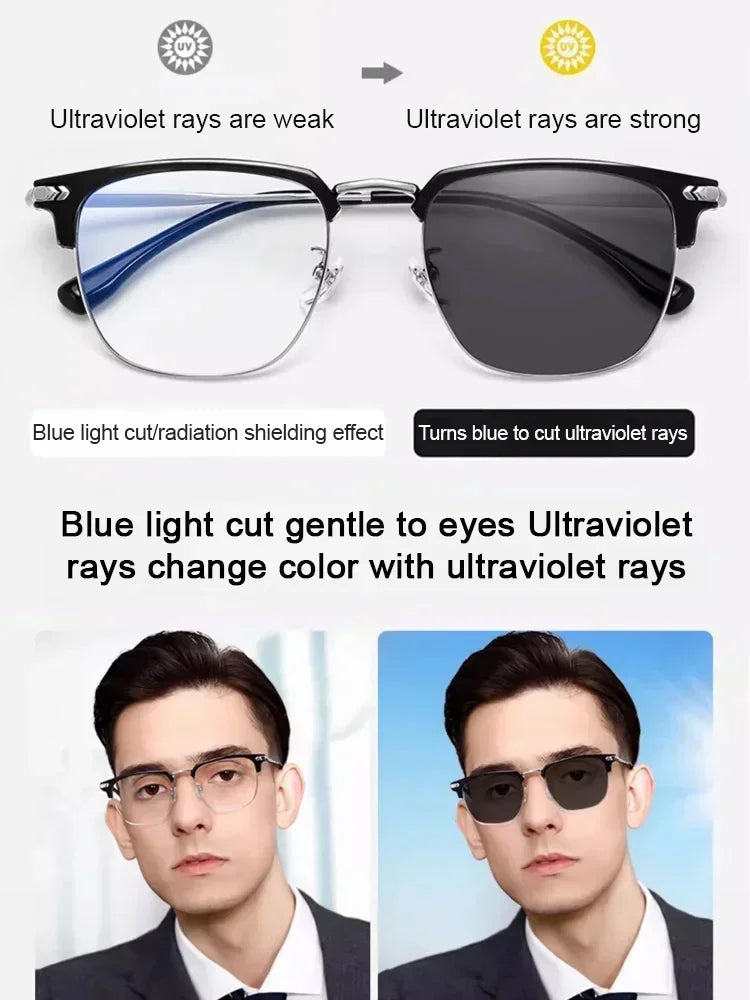 🔥Transform Your Vision with Revolutionary Auto-Zoom Glasses【Auto-focus blue light blocking reading glasses】