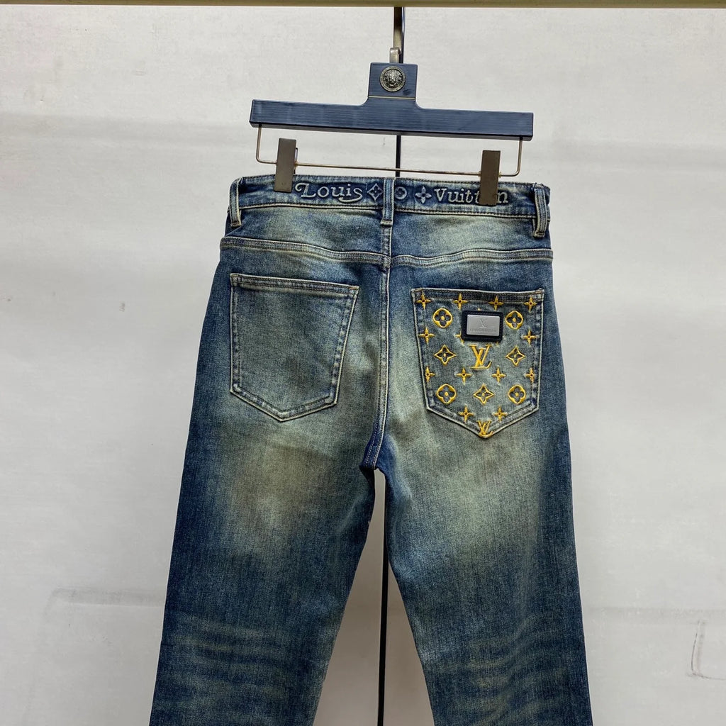High-End Men’s Fitted Straight-Leg Jeans BS1026071503