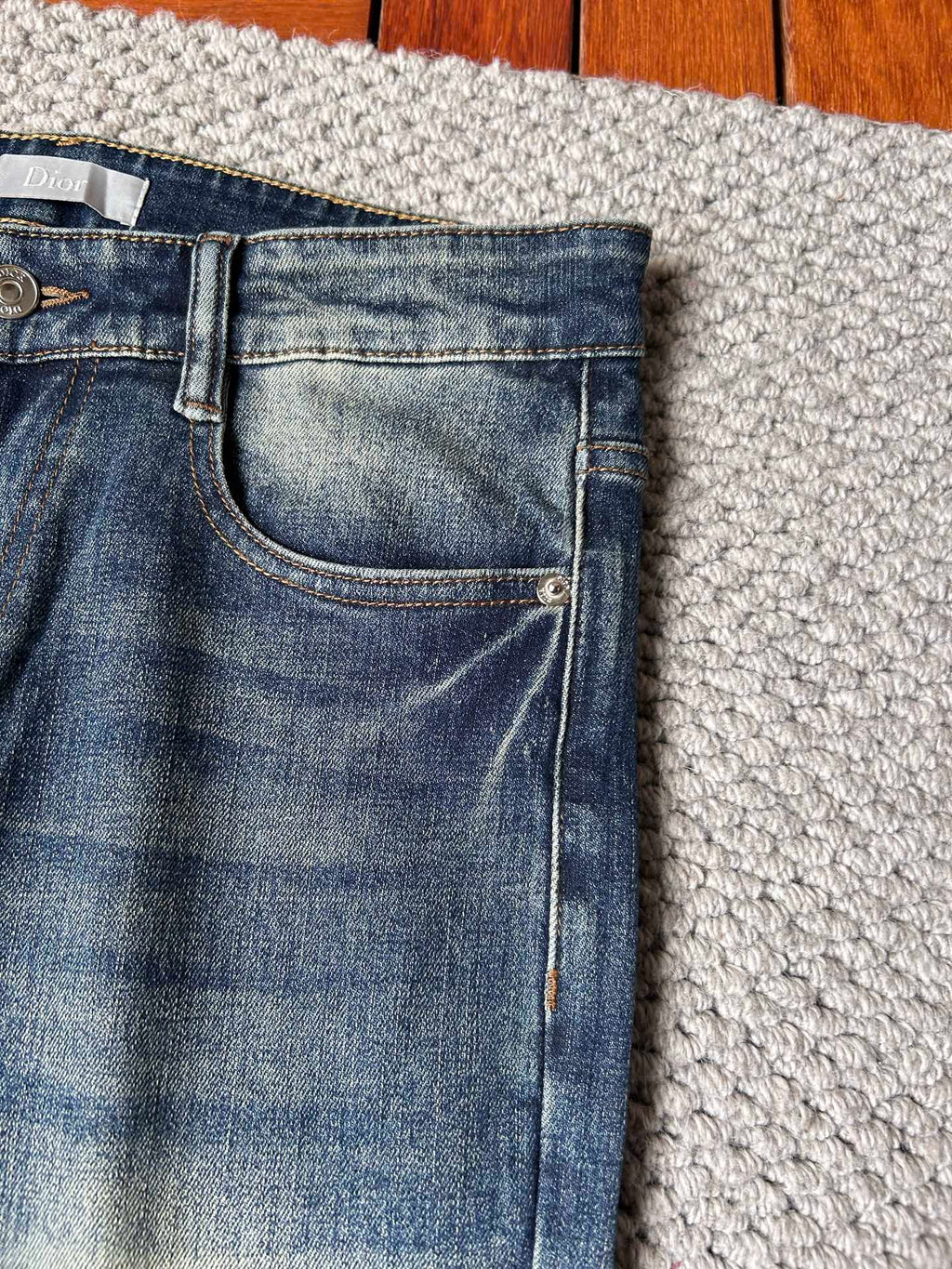 CD Original washed denim fabric 26020506