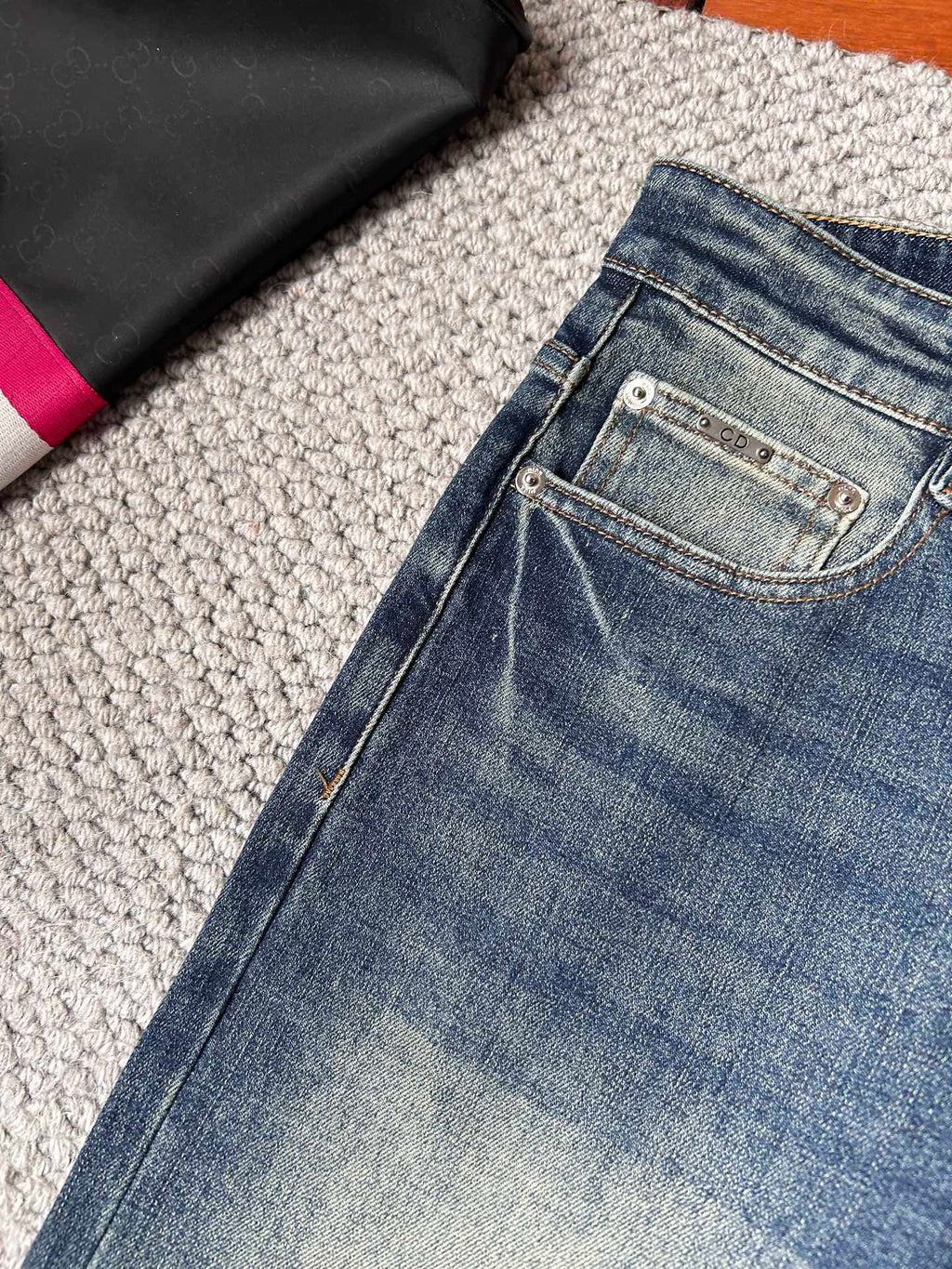 CD Original washed denim fabric 26020506