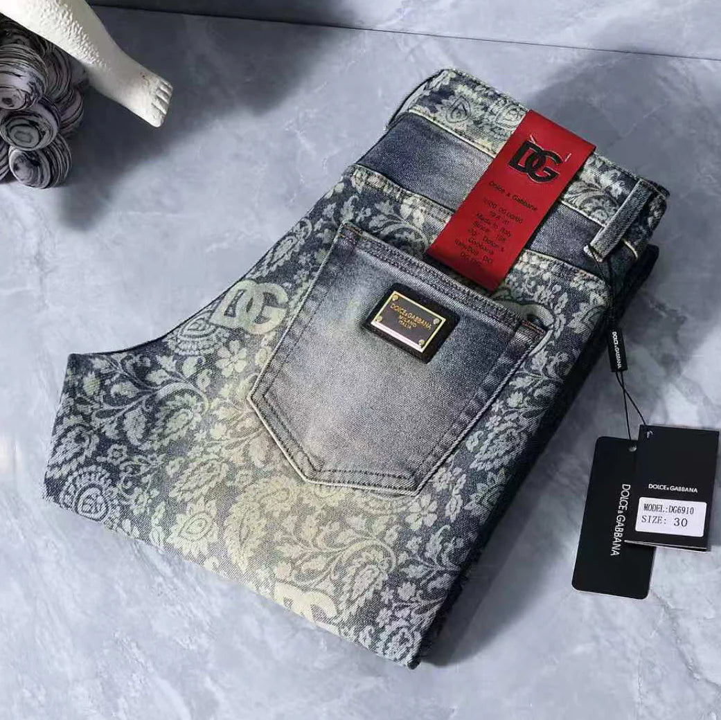 Men's Fashion Slim-Fit Straight-Leg Jeans 1026062910