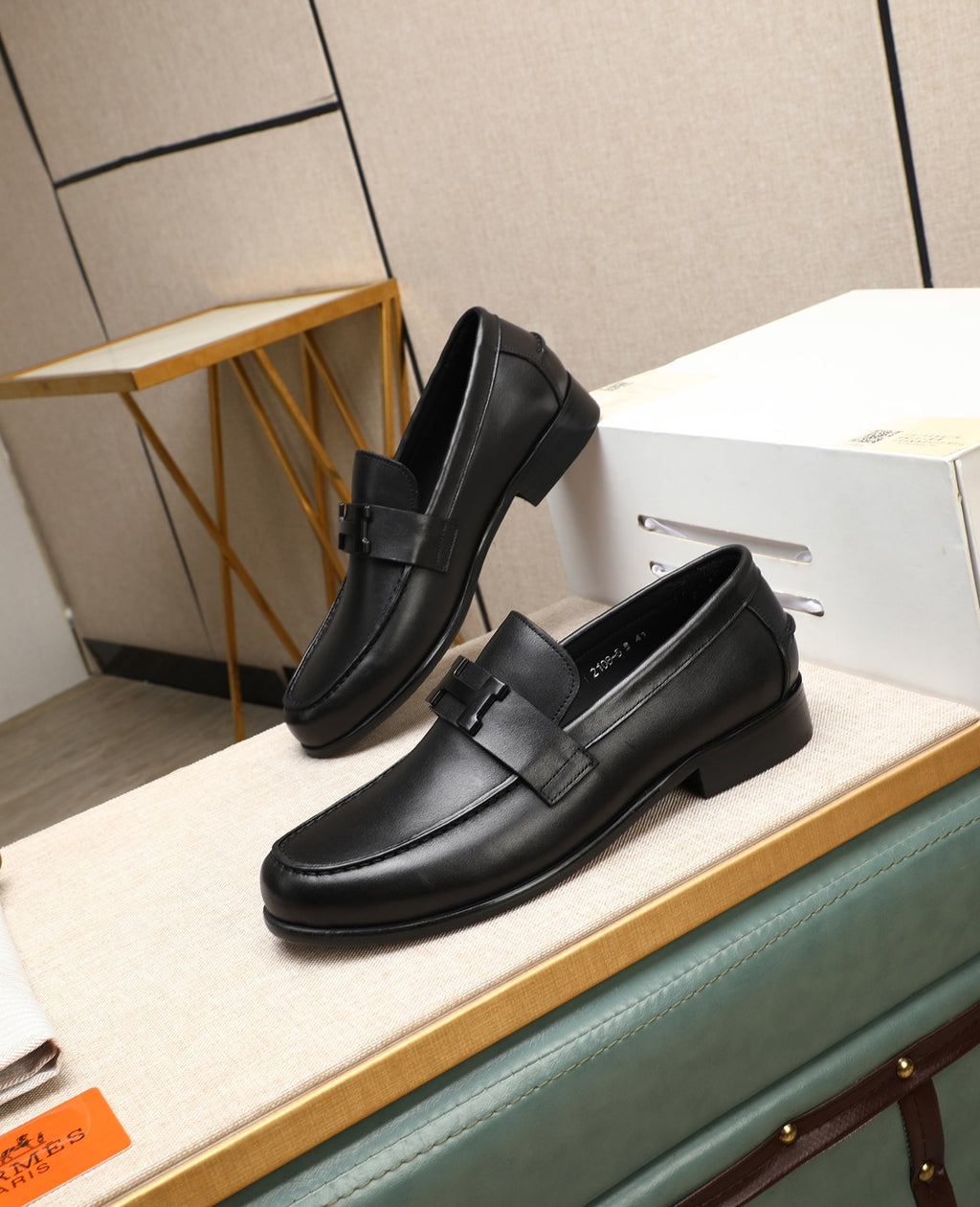HM Men's fashionable casual leather shoes  26070813