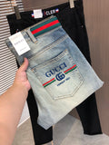 GG Spring/Summer Slim-Fit Straight-Leg Jeans 26020209