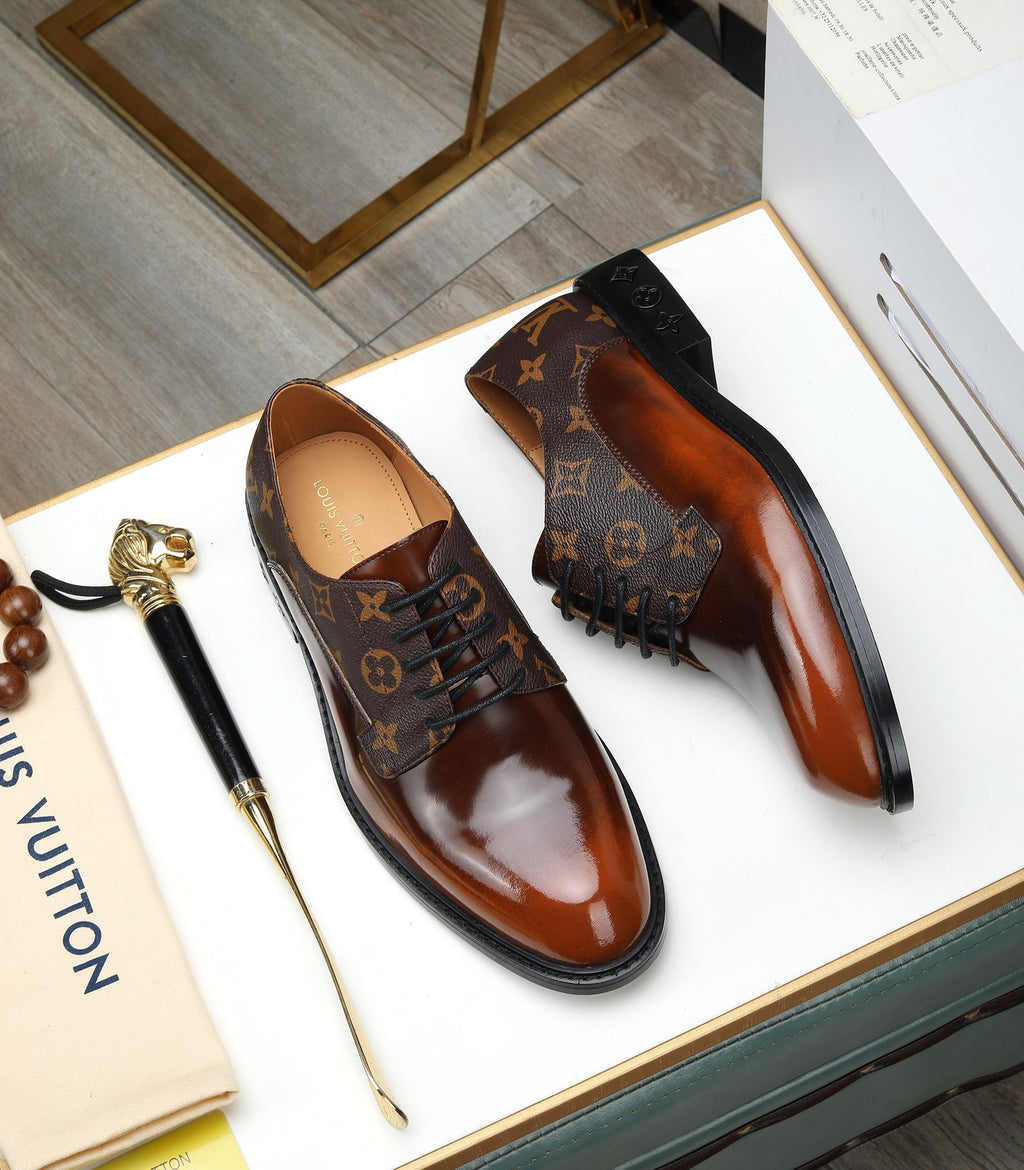 VV  Top-tier, original-quality formal business leather shoes  26072106
