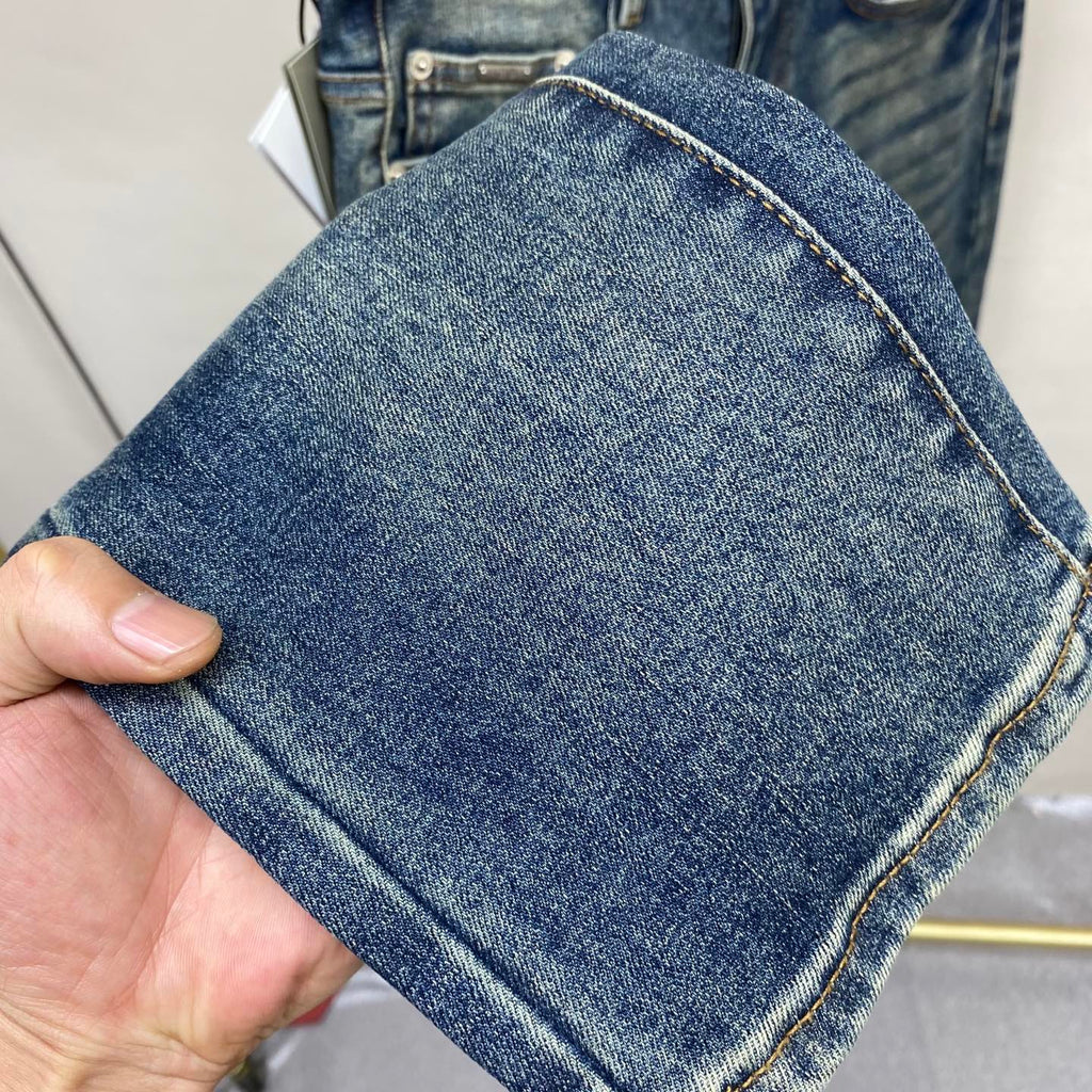 CD Men's fashionable slim-fit straight-leg jeans 25020202
