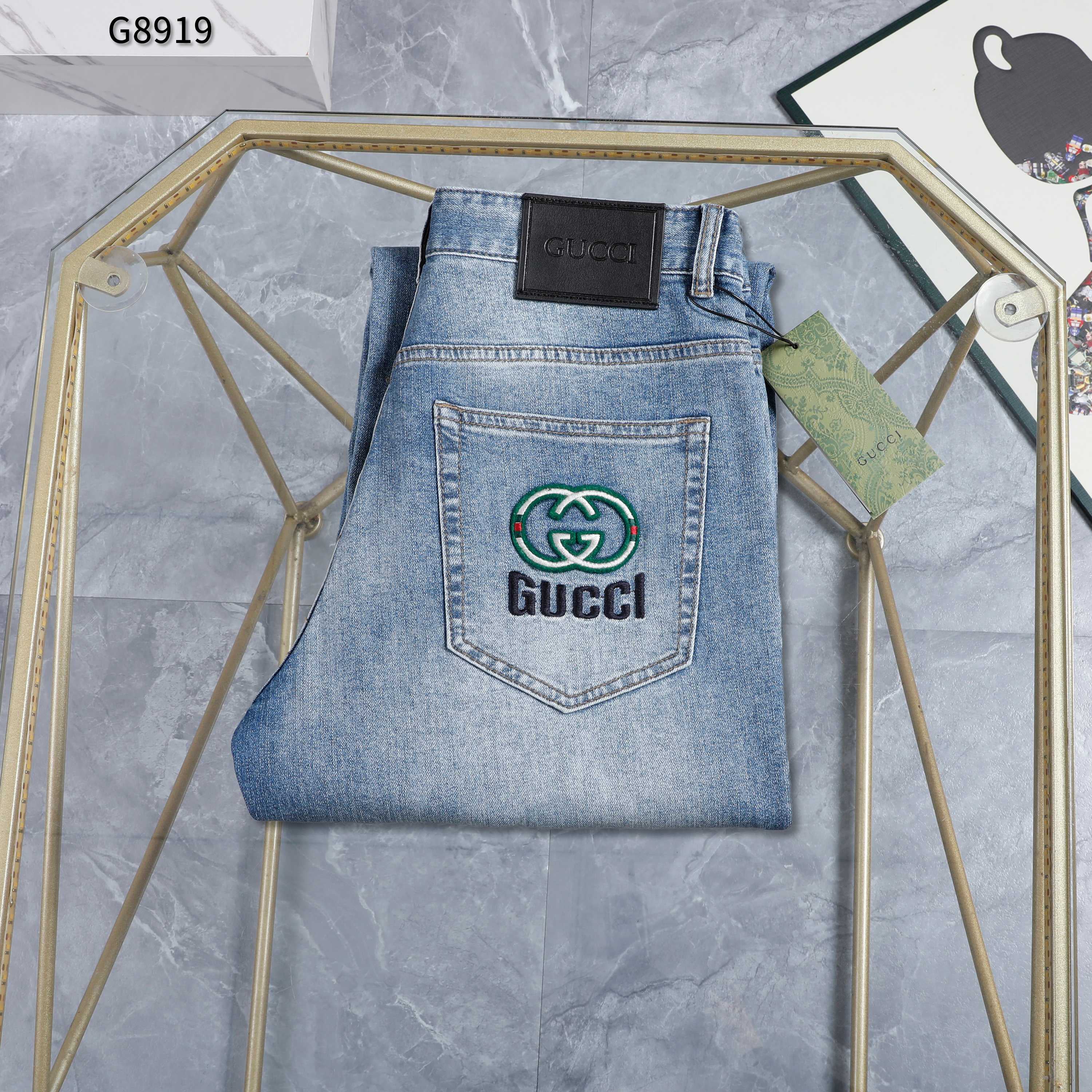 GG Men's classic new denim jeans 26020206