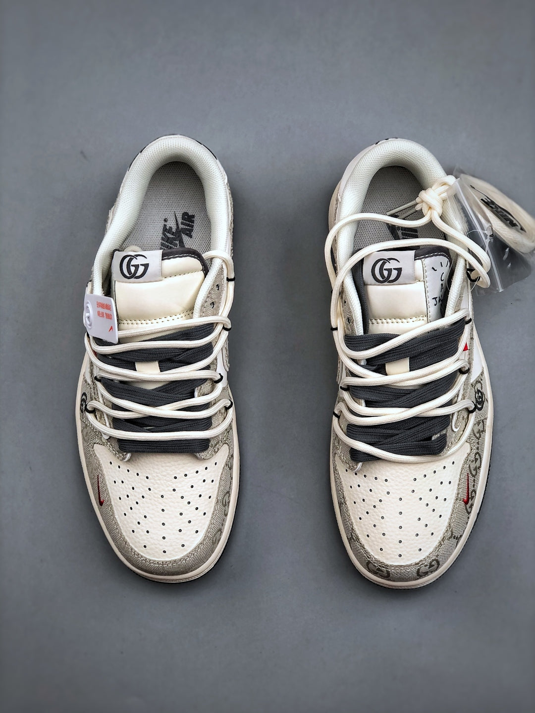 GUI Travis Scott x Fraent Design x Air 1 Low OG SP — "Grey Denim" — Low-Top Lifestyle Skate Shoes 26031306