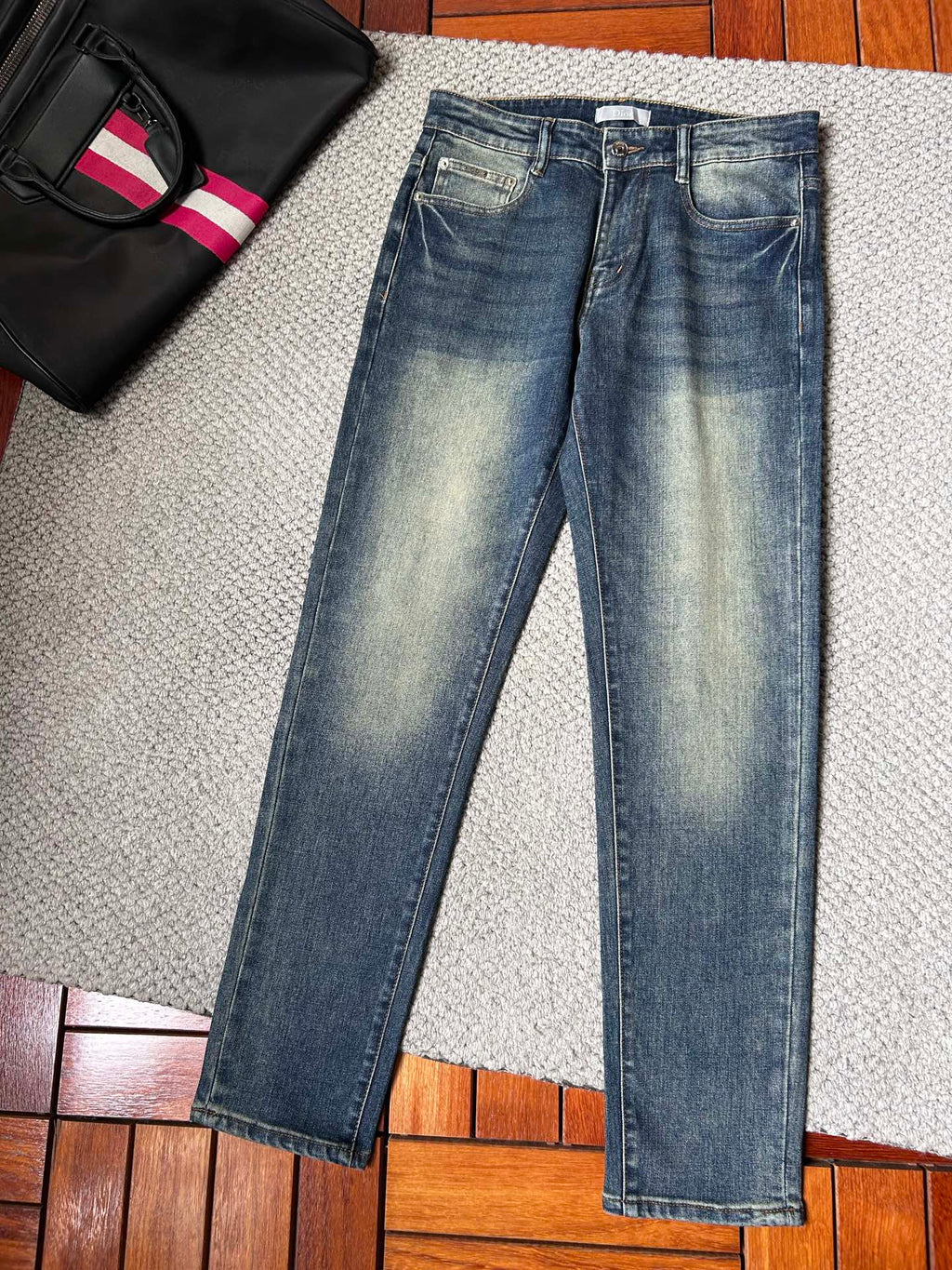 CD Original washed denim fabric 26020506