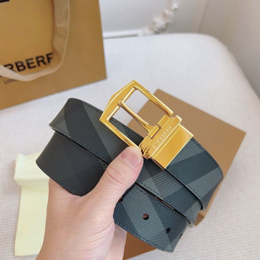TB  New men's genuine leather belt, stylish and versatile with double-sided buckle  25112006
