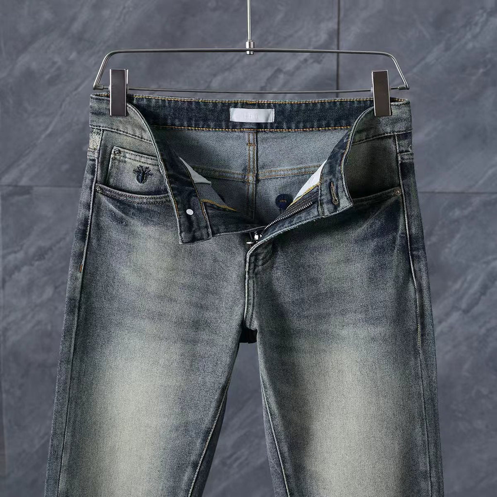 Men's Fashion Slim-Fit Straight-Leg Jeans 1026062914