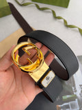 GUI Rotary buckle cowhide belt 26032704
