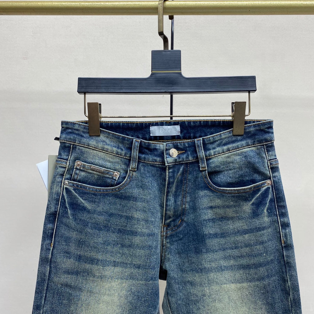 CD Men's fashionable slim-fit straight-leg jeans 25020202