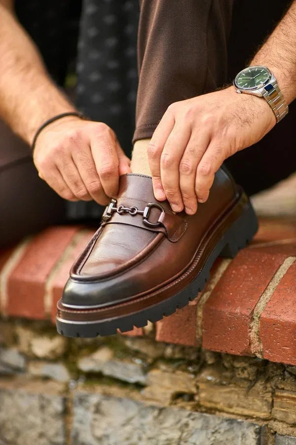 Wilson Men’s Brown Horsebit Loafers